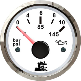 Указатель давления масла 0-10 Bar белый (10254407)